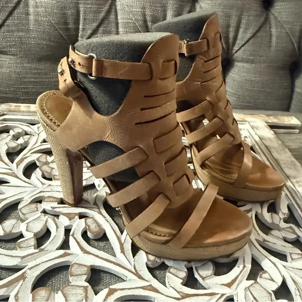 Rag & Bone Leather Heels Sandals Shoes Women’s 8.5 39